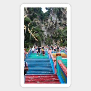 Colorful stairs to Batu Caves entrance Magnet